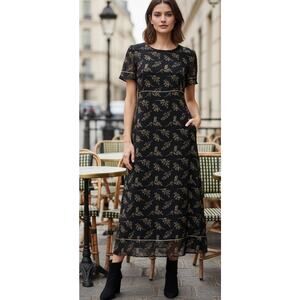 Vintage 90's Talbots French Provincial Toile Style Midi Dress